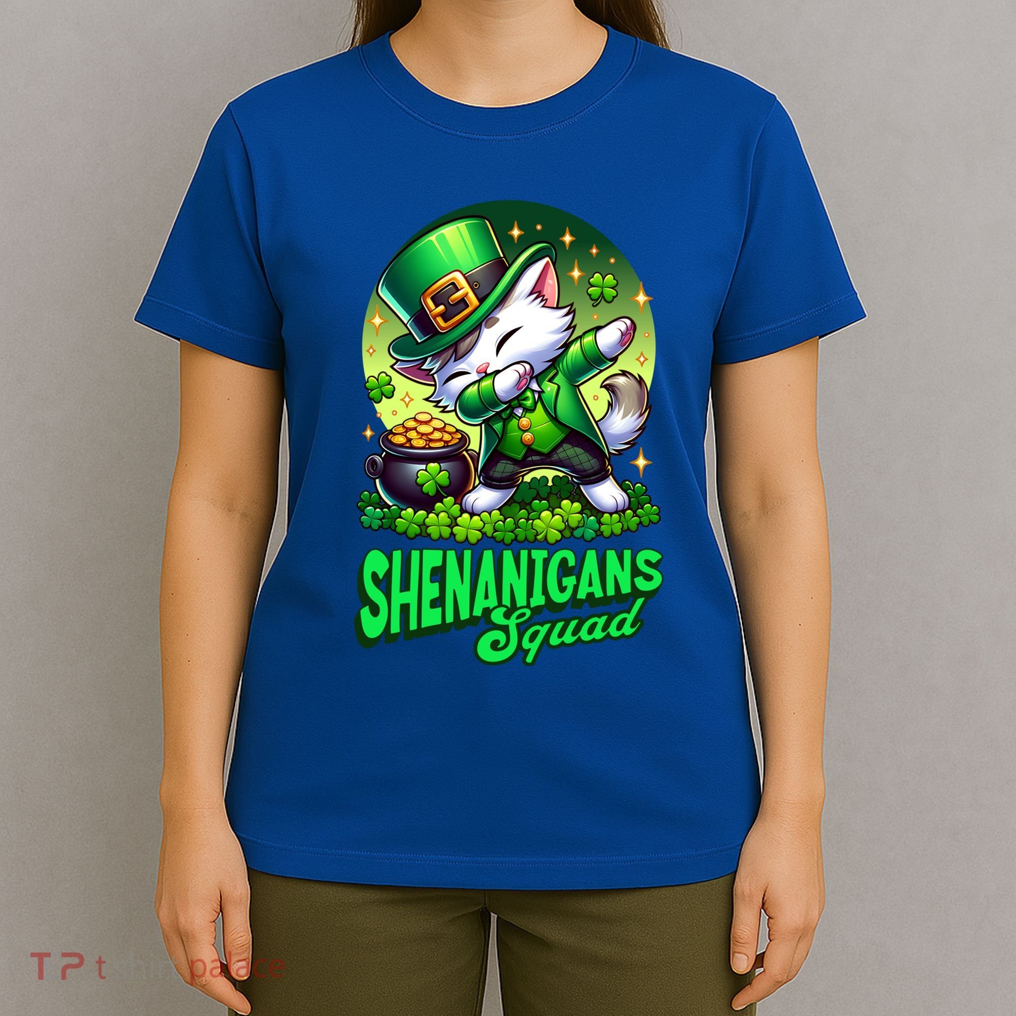 Shenanigans Squad Cat Leprechaun Kitten St PatrickS Day Meaningful Gift T-Shirt