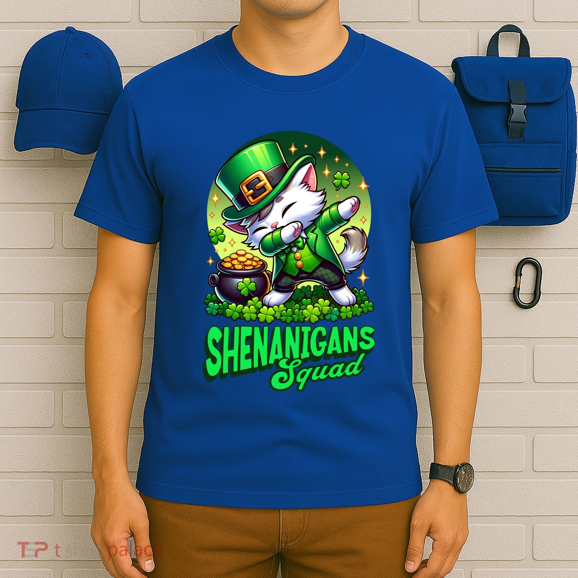 Shenanigans Squad Cat Leprechaun Kitten St PatrickS Day Meaningful Gift T-Shirt