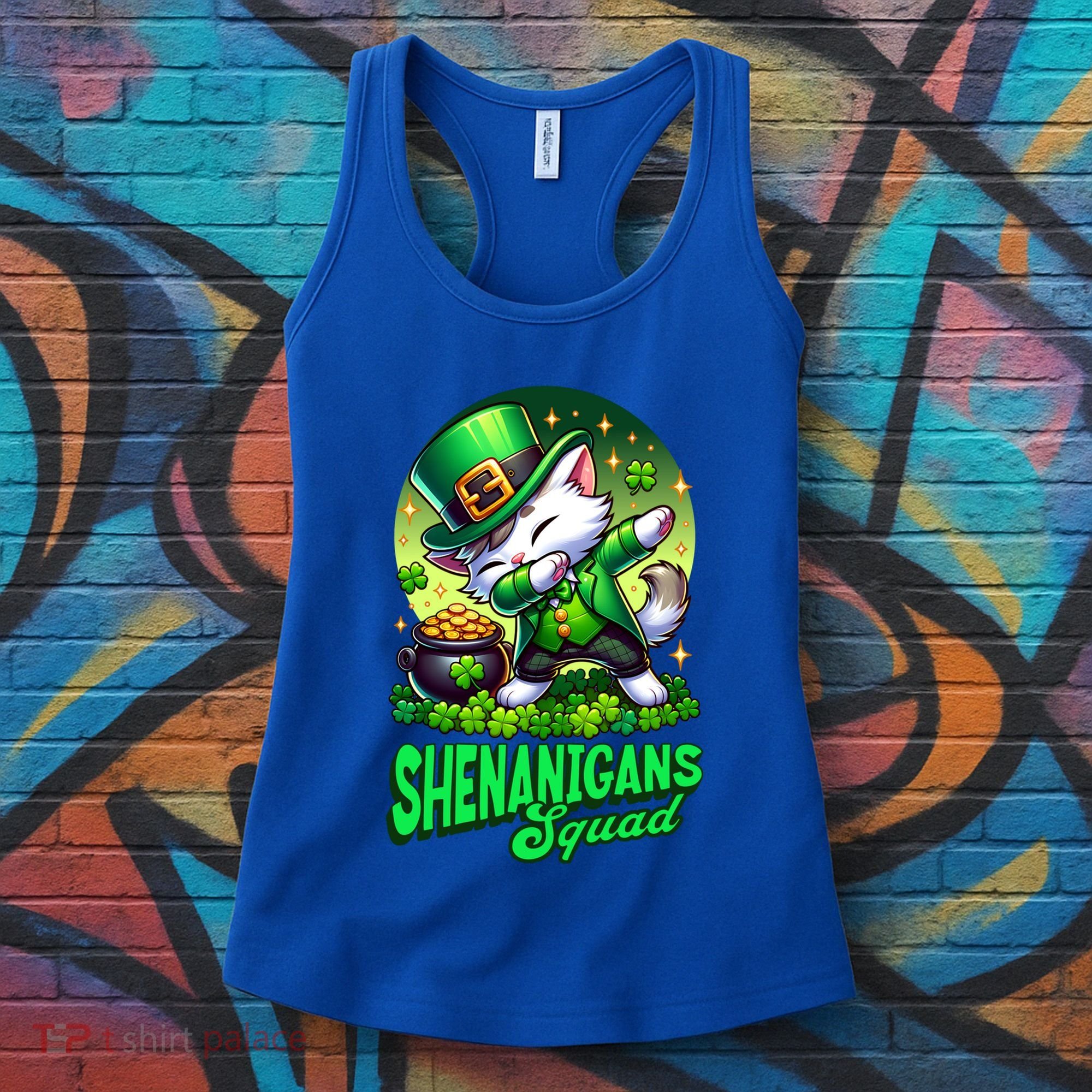 Shenanigans Squad Cat Leprechaun Kitten St PatrickS Day Meaningful Gift Women's Tank Top