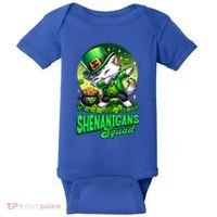 Shenanigans Squad Cat Leprechaun Kitten St PatrickS Day Meaningful Gift Baby Bodysuit thumb 0