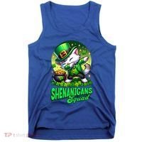 Shenanigans Squad Cat Leprechaun Kitten St PatrickS Day Meaningful Gift Tank Top thumb 0