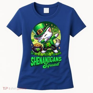 Shenanigans Squad Cat Leprechaun Kitten St PatrickS Day Meaningful Gift Women's T-Shirt