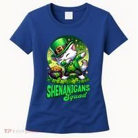 Shenanigans Squad Cat Leprechaun Kitten St PatrickS Day Meaningful Gift Women's T-Shirt thumb 0