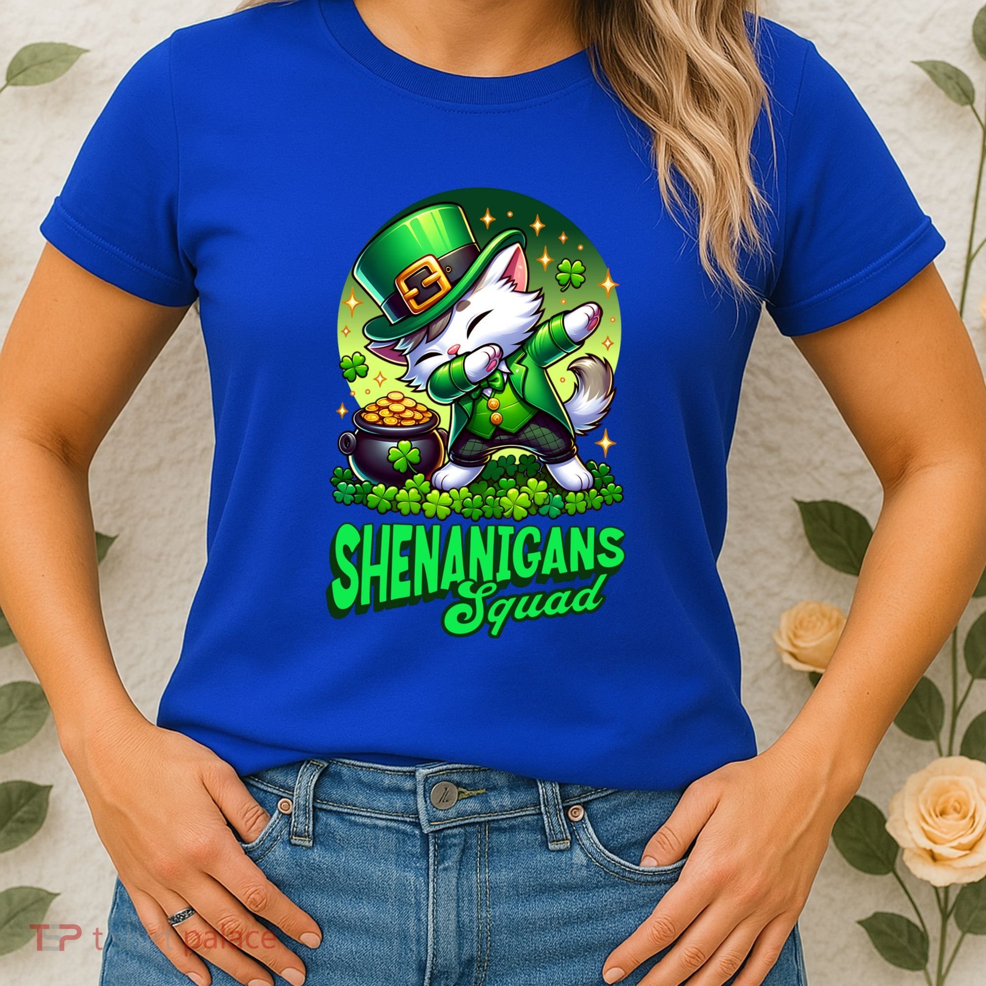 Shenanigans Squad Cat Leprechaun Kitten St PatrickS Day Meaningful Gift Women's T-Shirt