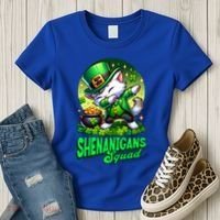 Shenanigans Squad Cat Leprechaun Kitten St PatrickS Day Meaningful Gift Women's T-Shirt thumb 3