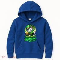 Shenanigans Squad Cat Leprechaun Kitten St PatrickS Day Meaningful Gift Kids Hoodie thumb 0