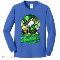 Shenanigans Squad Cat Leprechaun Kitten St PatrickS Day Meaningful Gift Kids Long Sleeve Shirt thumb 0