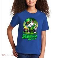 Shenanigans Squad Cat Leprechaun Kitten St PatrickS Day Meaningful Gift Kids T-Shirt thumb 2