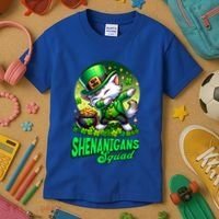 Shenanigans Squad Cat Leprechaun Kitten St PatrickS Day Meaningful Gift Kids T-Shirt thumb 3