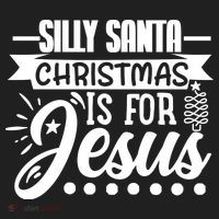 Silly Santa Christmas Is For Jesus Holiday Women's Sweatshirt thumb 2
