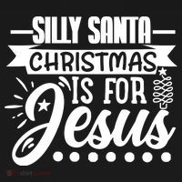 Silly Santa Christmas Is For Jesus Holiday Toddler Hoodie thumb 2