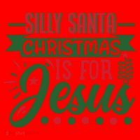 Silly Santa Christmas Is For Jesus Holiday Santa Hat thumb 1