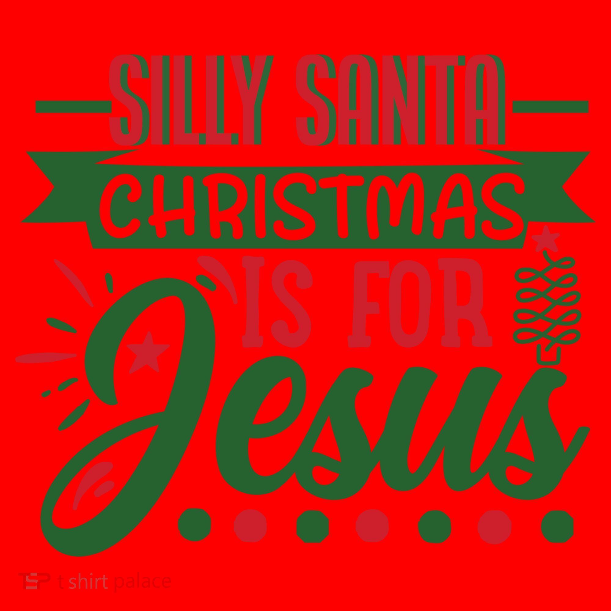 Silly Santa Christmas Is For Jesus Holiday Santa Hat