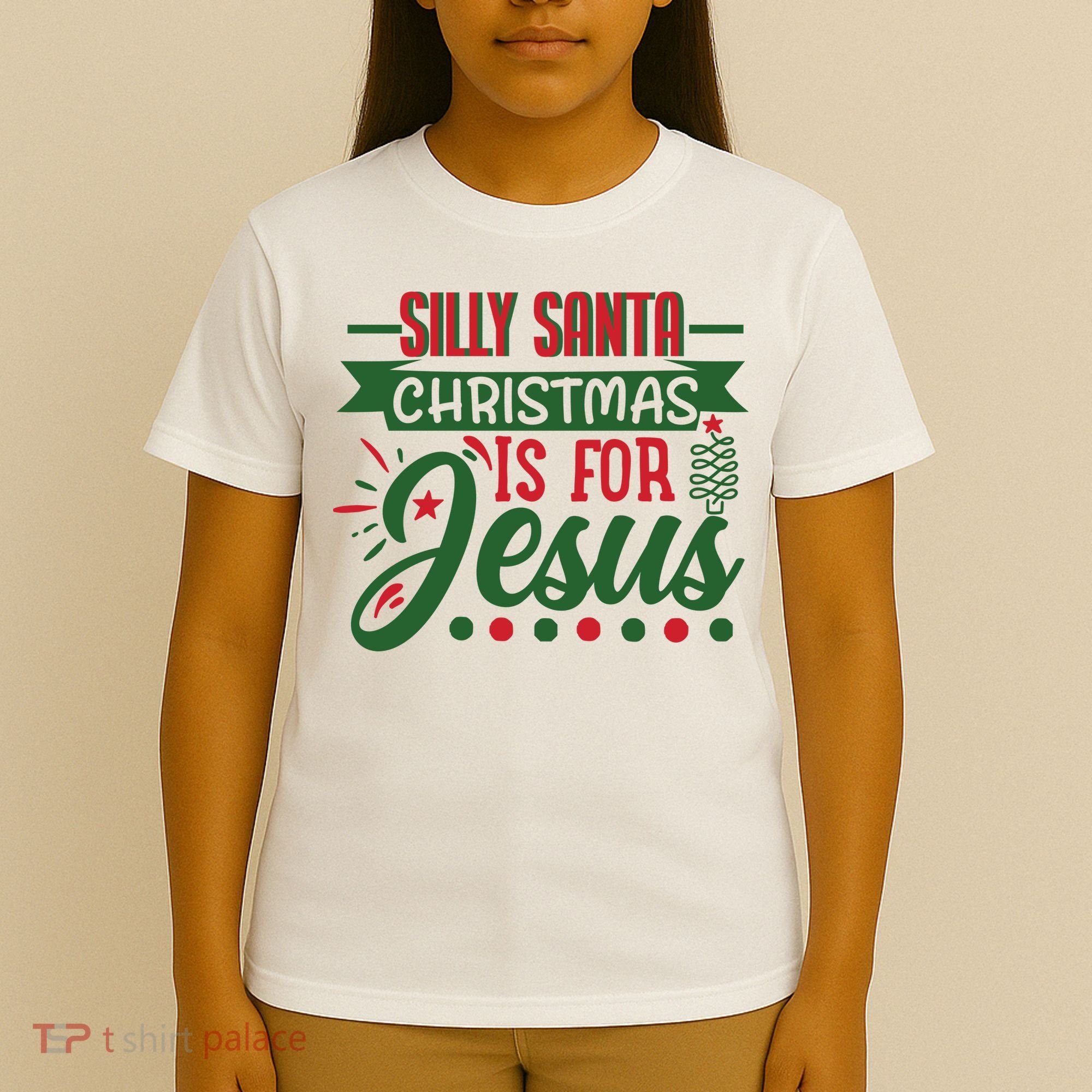 Silly Santa Christmas Is For Jesus Holiday T-Shirt