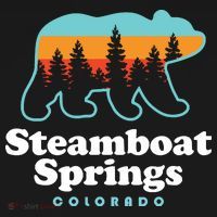Steamboat Springs Colorado Bear Mountain Skiing T-Shirt thumb 7