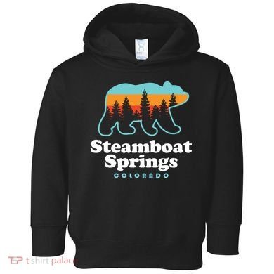 Steamboat Springs Colorado Bear Mountain Skiing Toddler Hoodie