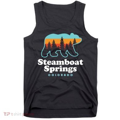 Steamboat Springs Colorado Bear Mountain Skiing Tank Top