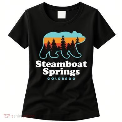 Steamboat Springs Colorado Bear Mountain Skiing Women's T-Shirt
