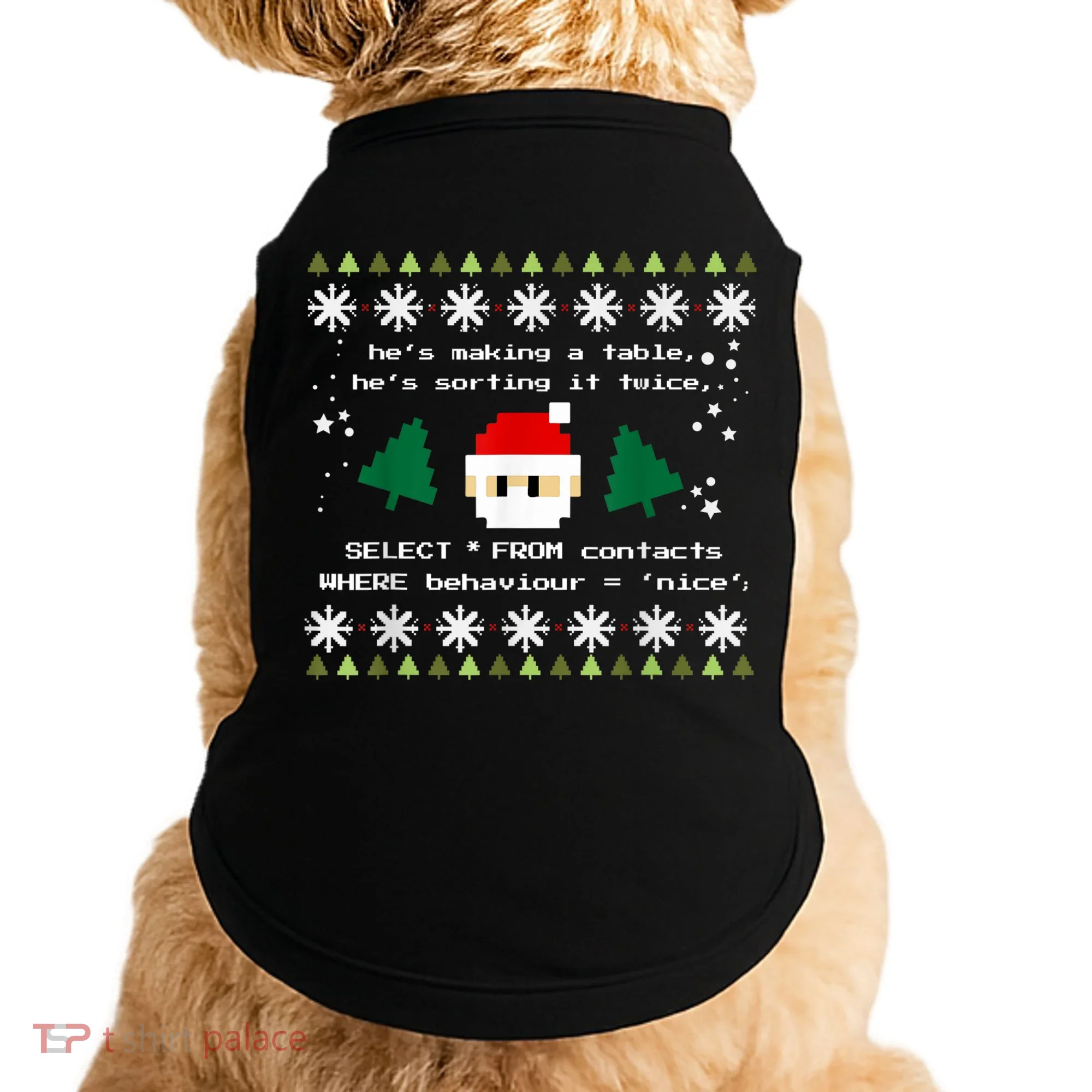 SQL Santa Claus Database Clause Developer Code DB Programmer Doggie Tank