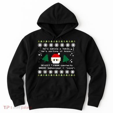 SQL Santa Claus Database Clause Developer Code DB Programmer Hoodie