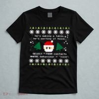 SQL Santa Claus Database Clause Developer Code DB Programmer T-Shirt thumb 5