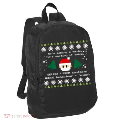 SQL Santa Claus Database Clause Developer Code DB Programmer Port Authority Crush Ripstop Backpack