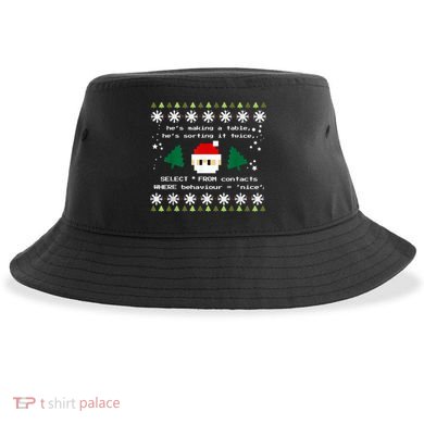 SQL Santa Claus Database Clause Developer Code DB Programmer Sustainable Bucket Hat