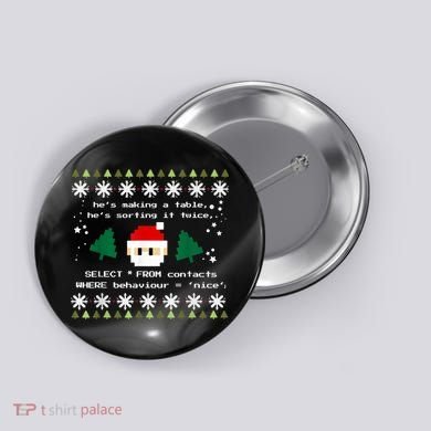 SQL Santa Claus Database Clause Developer Code DB Programmer Button