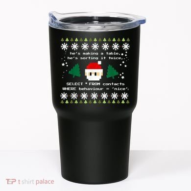 SQL Santa Claus Database Clause Developer Code DB Programmer Tumbler