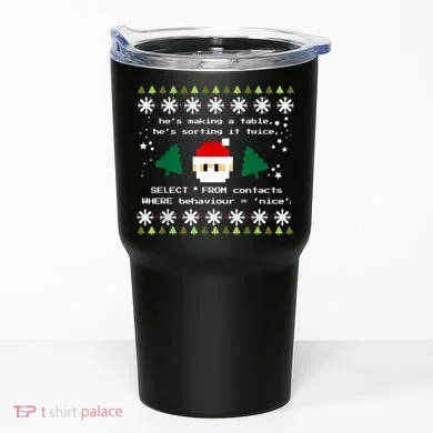 SQL Santa Claus Database Clause Developer Code DB Programmer Tumbler