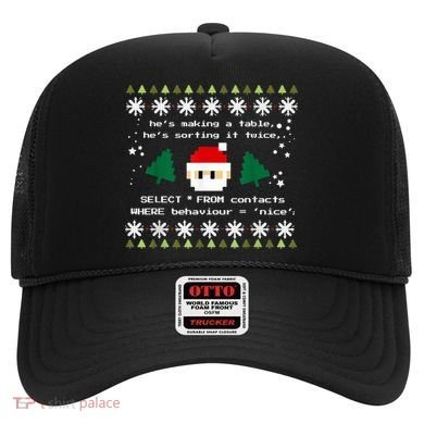 SQL Santa Claus Database Clause Developer Code DB Programmer Hat