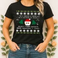 SQL Santa Claus Database Clause Developer Code DB Programmer Women's T-Shirt thumb 2