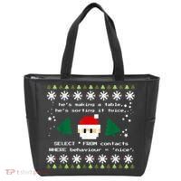 SQL Santa Claus Database Clause Developer Code DB Programmer Tote Bag thumb 0