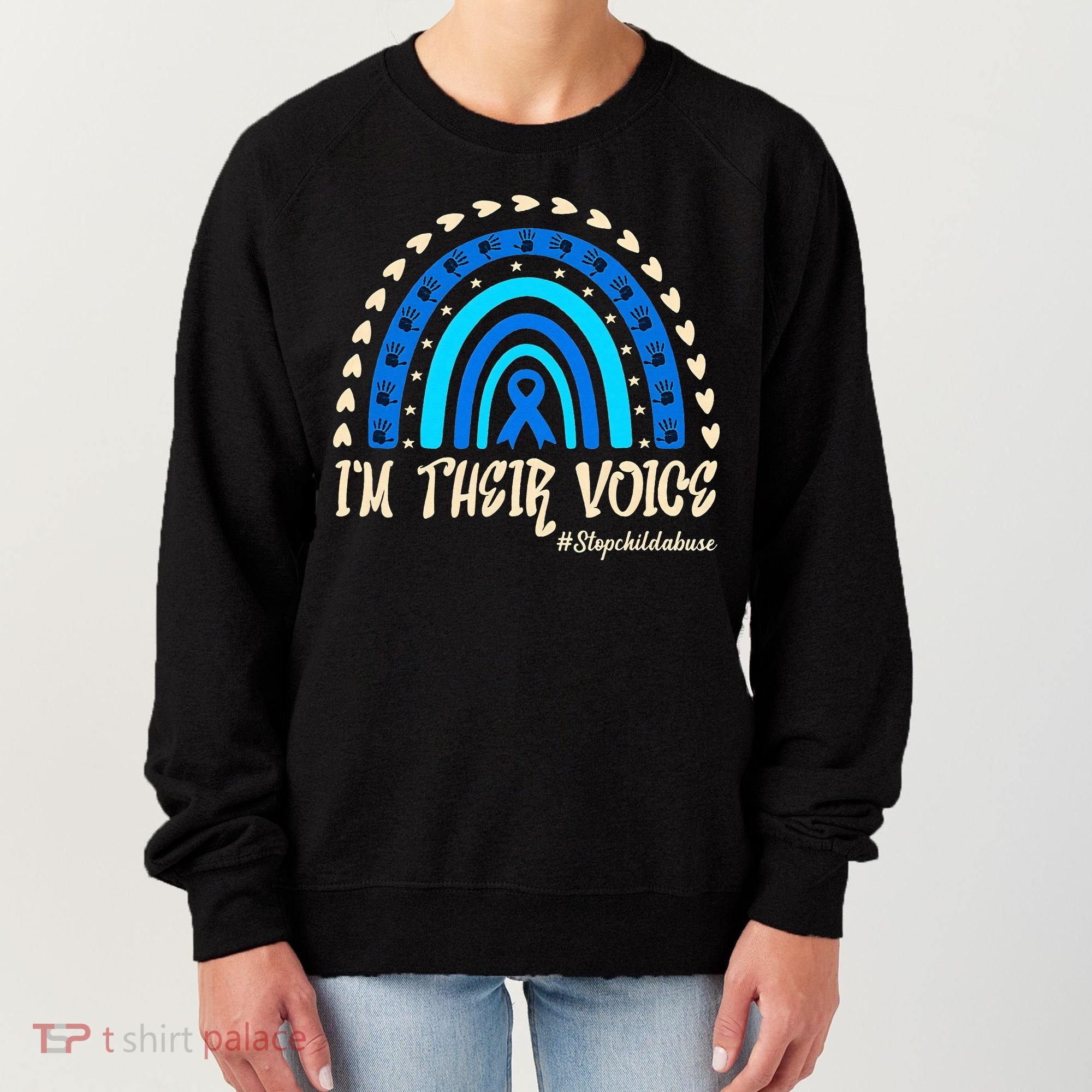 Support Squad Child Abuse Prevention Month Awareness April Women's Sweatshirt
