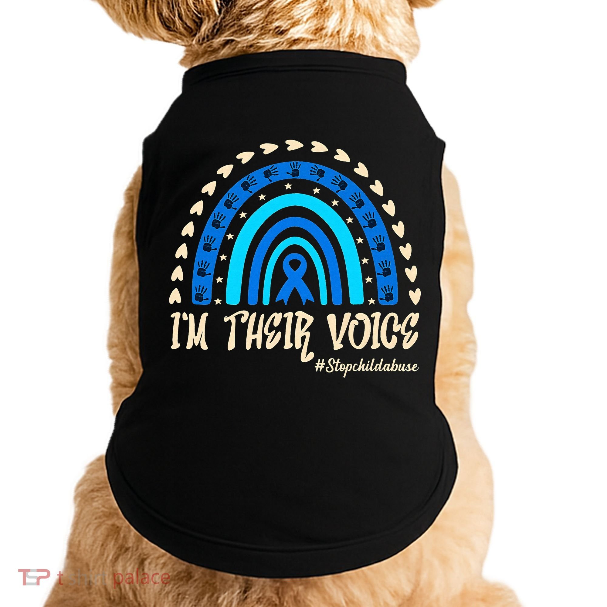Support Squad Child Abuse Prevention Month Awareness April Doggie Tank