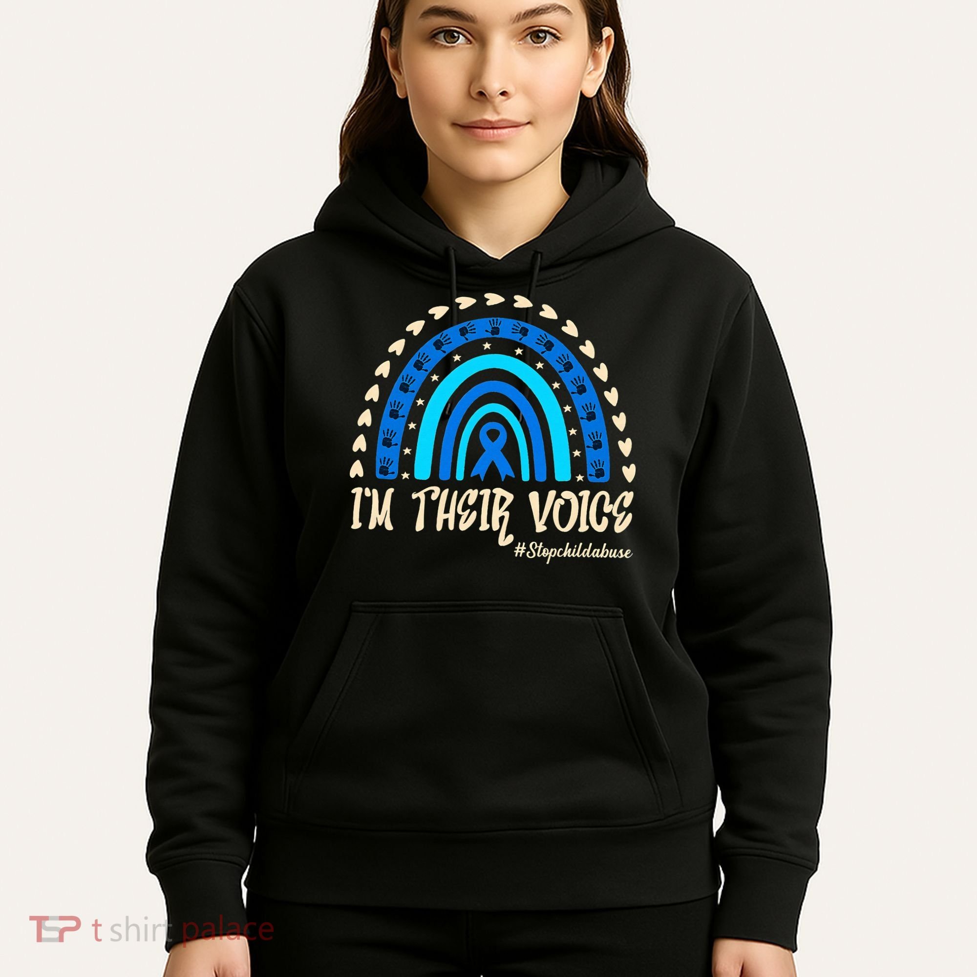 Support Squad Child Abuse Prevention Month Awareness April Hoodie