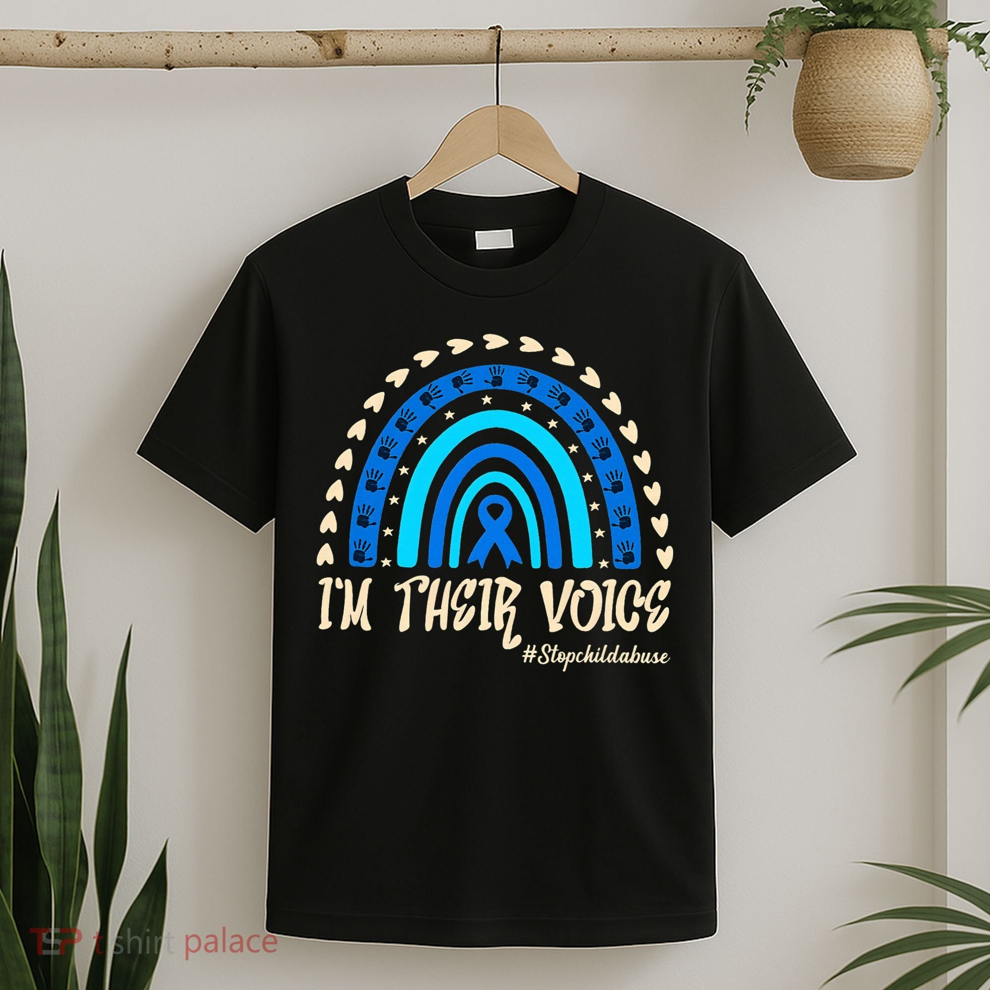 Support Squad Child Abuse Prevention Month Awareness April T-Shirt