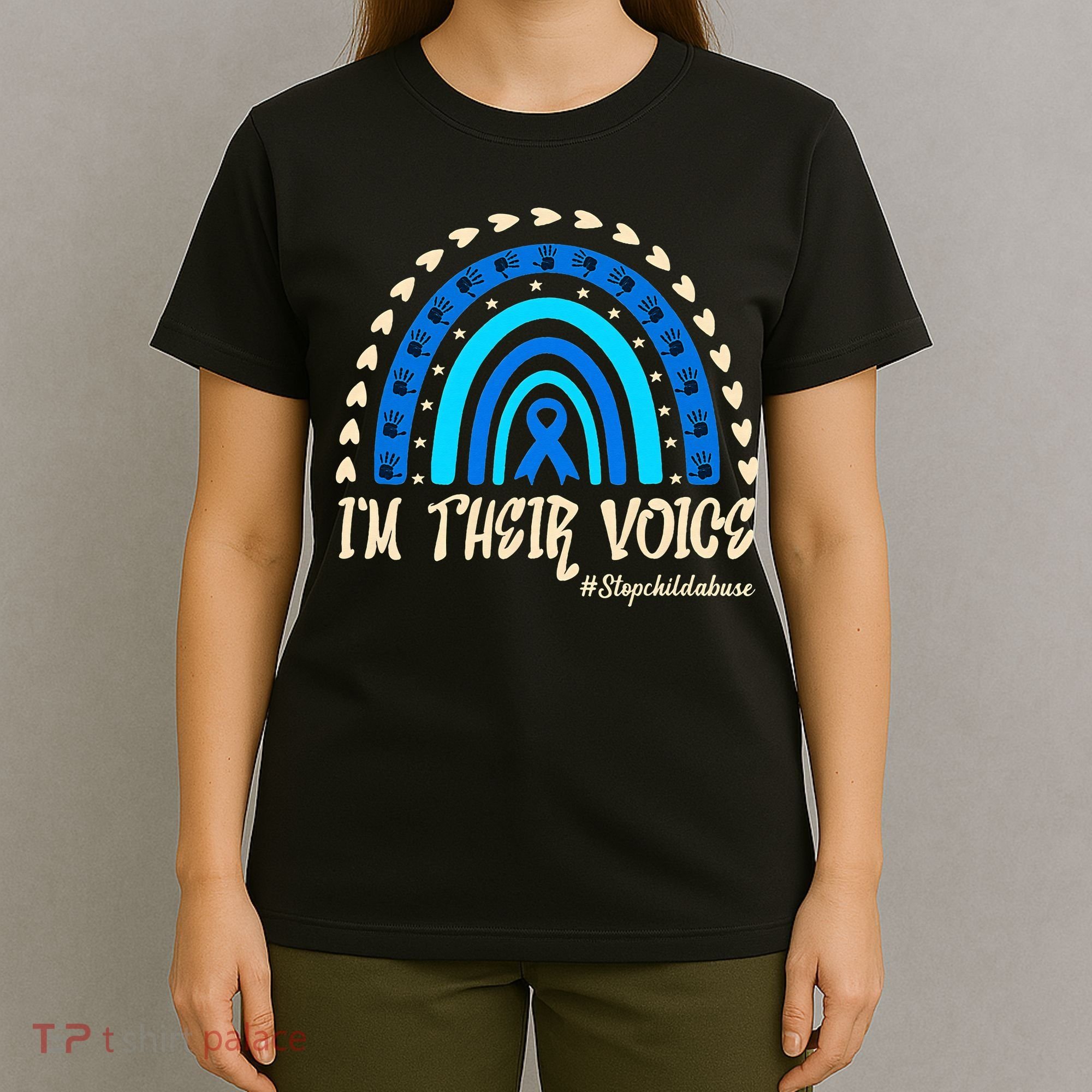 Support Squad Child Abuse Prevention Month Awareness April T-Shirt
