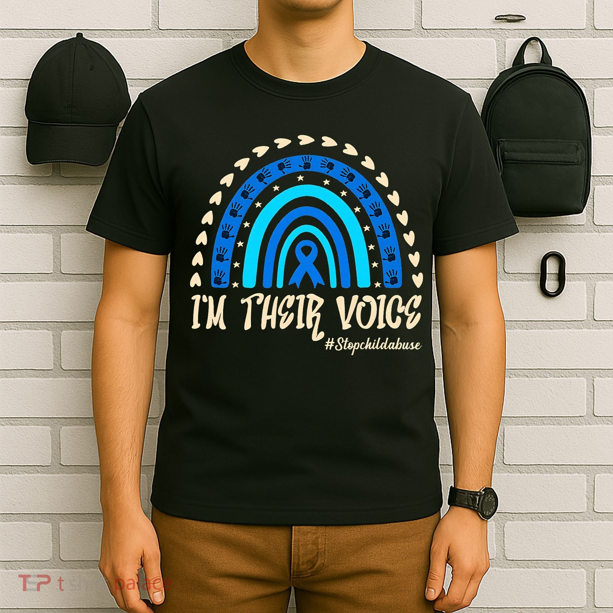 Support Squad Child Abuse Prevention Month Awareness April T-Shirt