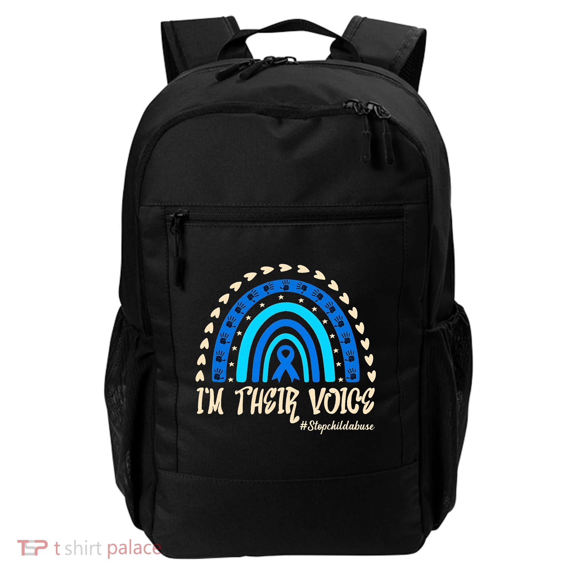 Support Squad Child Abuse Prevention Month Awareness April Backpack