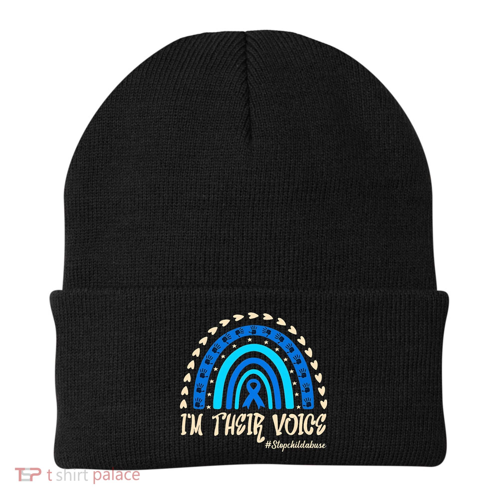 Support Squad Child Abuse Prevention Month Awareness April Beanie