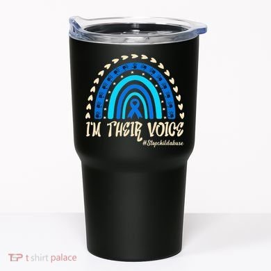 Support Squad Child Abuse Prevention Month Awareness April Tumbler