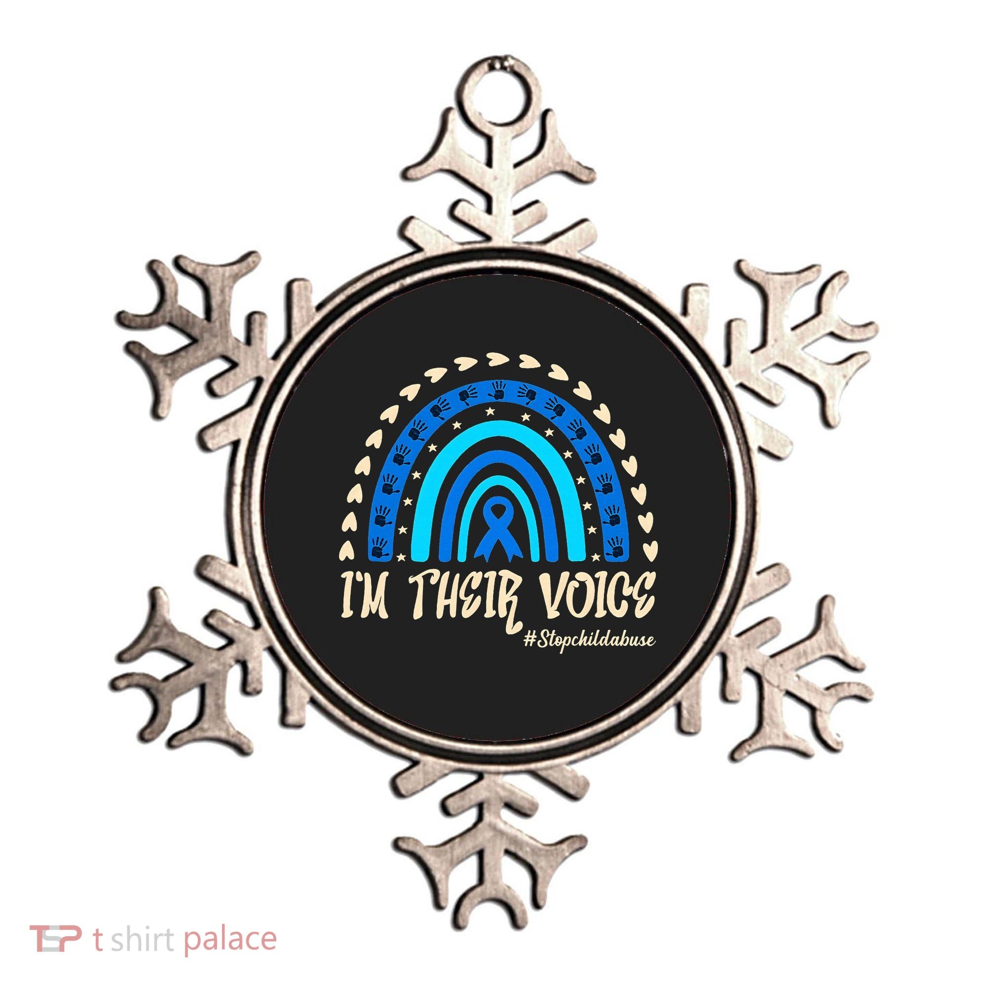 Support Squad Child Abuse Prevention Month Awareness April Ornament