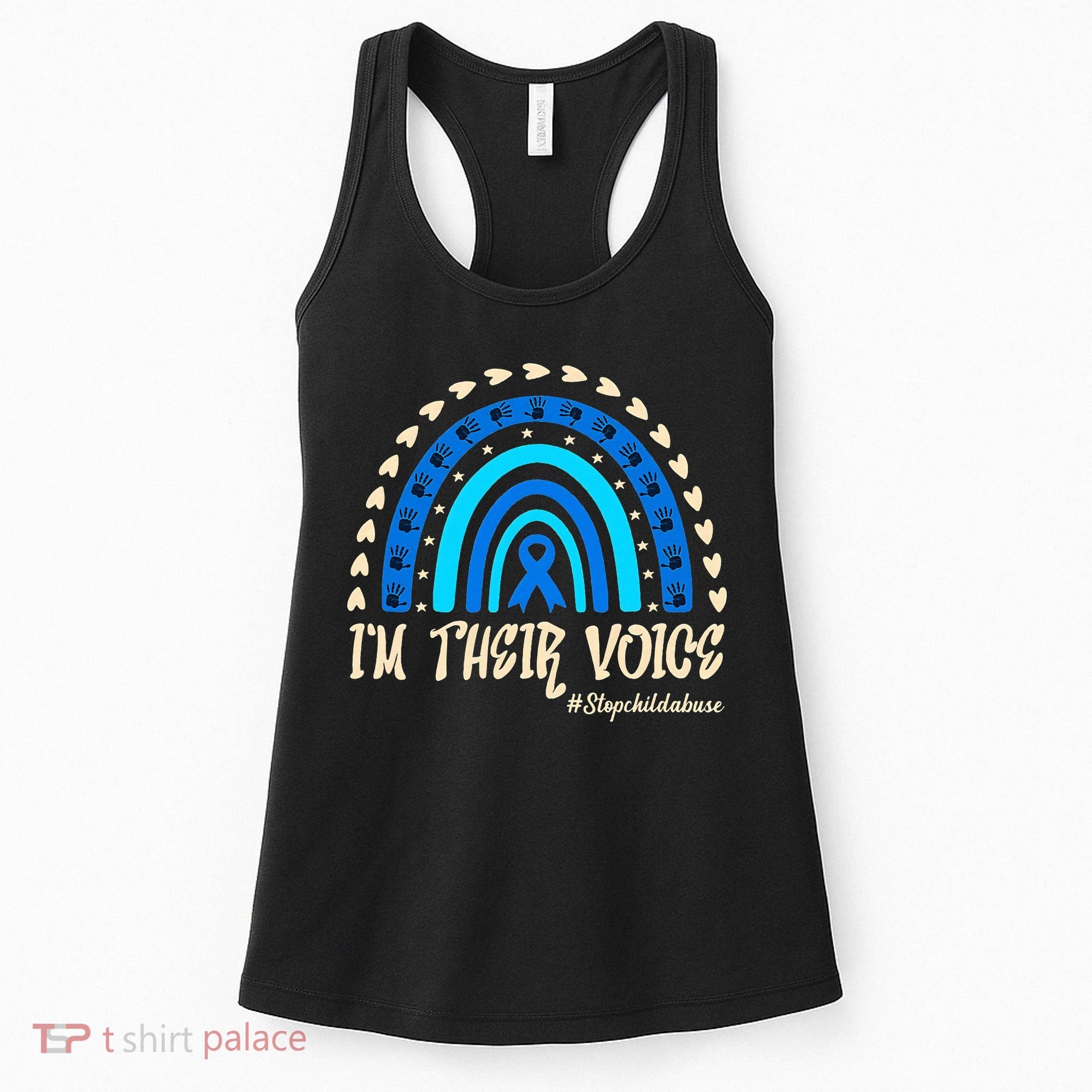 Support Squad Child Abuse Prevention Month Awareness April Women's Tank Top