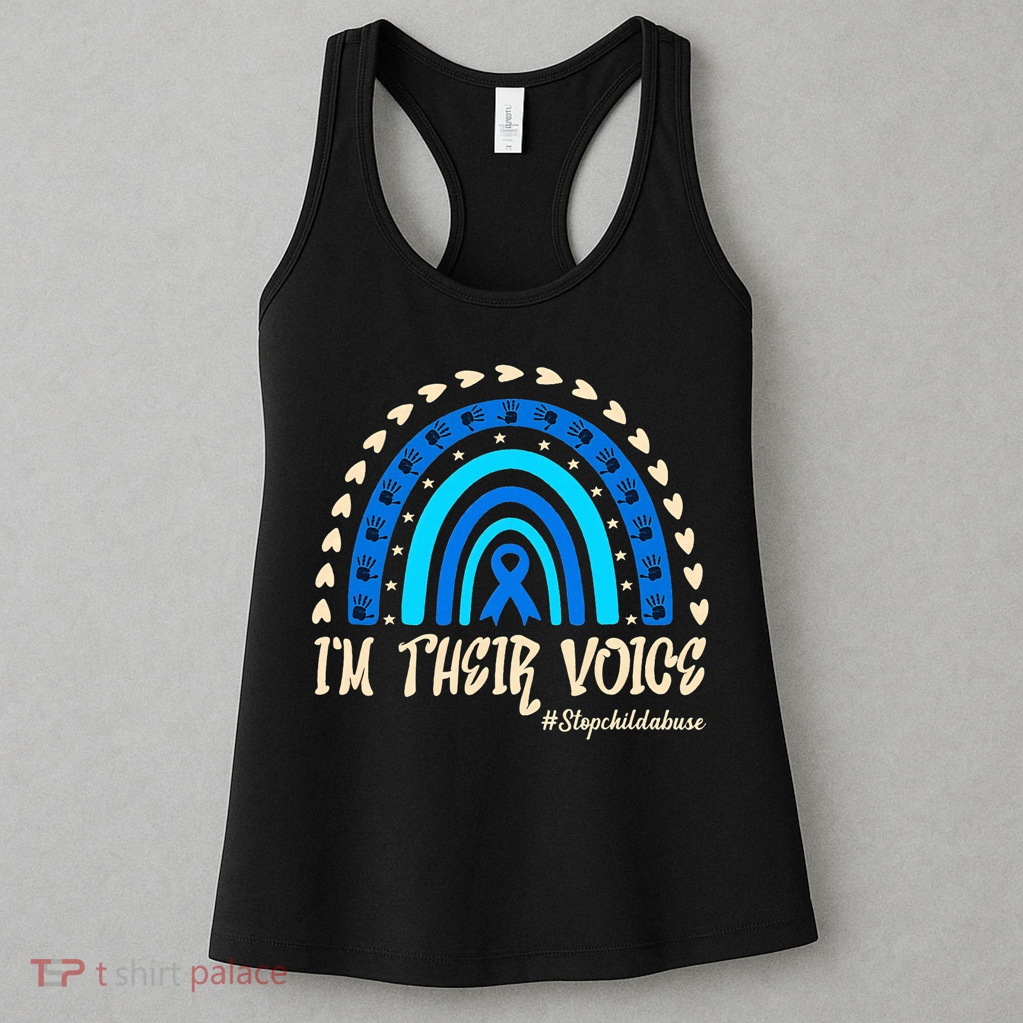 Support Squad Child Abuse Prevention Month Awareness April Women's Tank Top