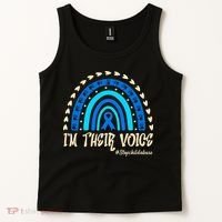 Support Squad Child Abuse Prevention Month Awareness April Tank Top thumb 2