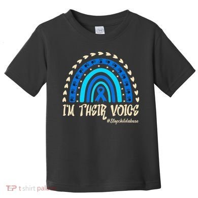Support Squad Child Abuse Prevention Month Awareness April Toddler T-Shirt