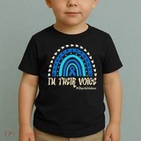 Support Squad Child Abuse Prevention Month Awareness April Toddler T-Shirt thumb 2