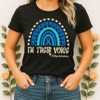 Support Squad Child Abuse Prevention Month Awareness April Women's T-Shirt thumb 2