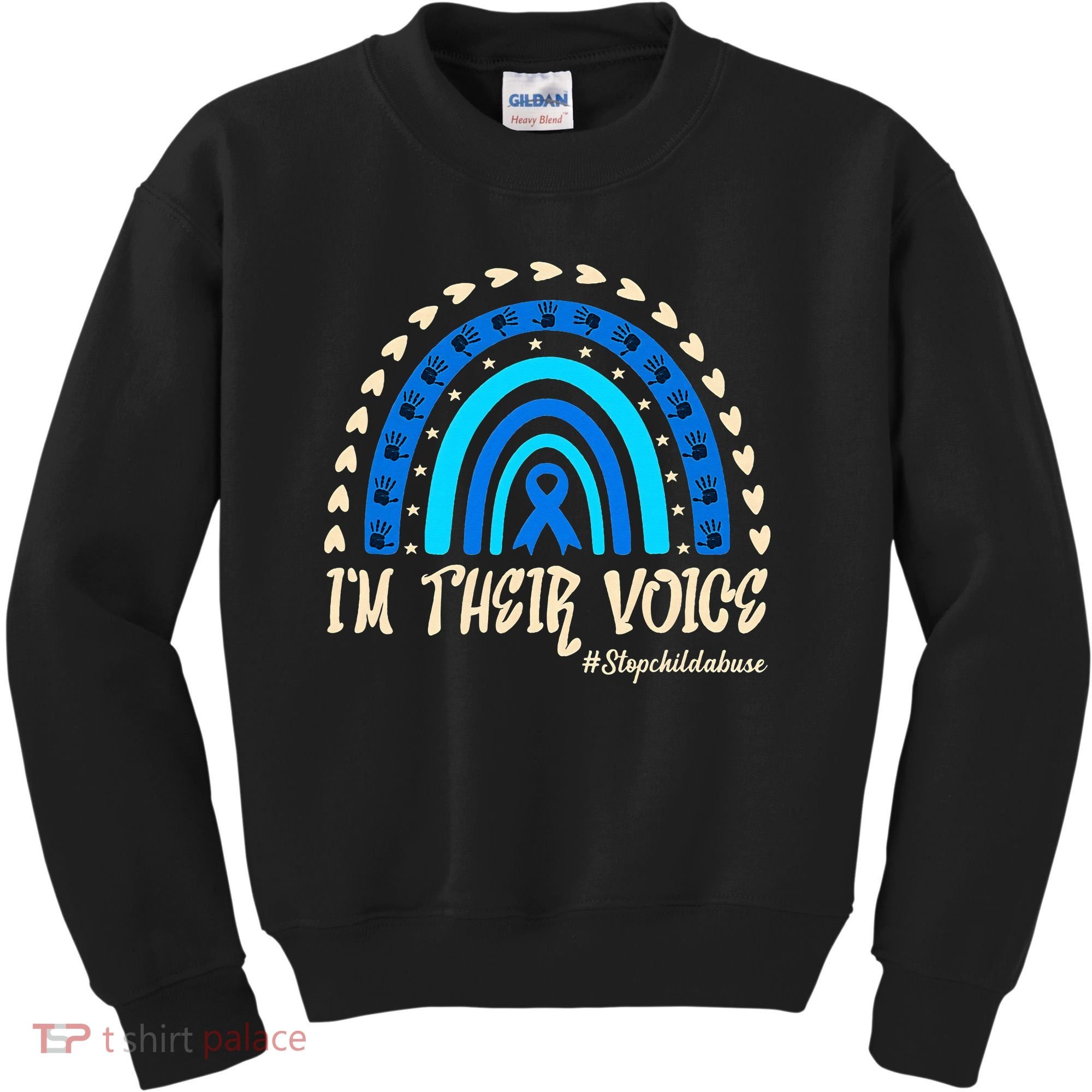 Support Squad Child Abuse Prevention Month Awareness April Kids Sweatshirt